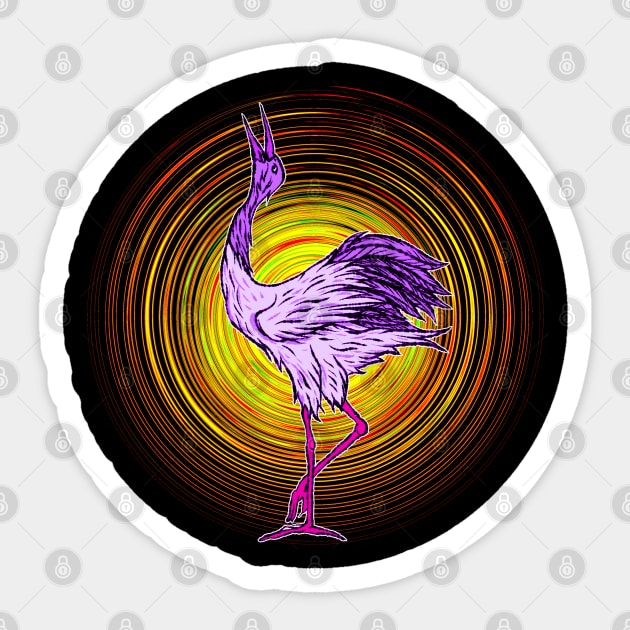 CRANE BIRD Sticker by Tuye Project